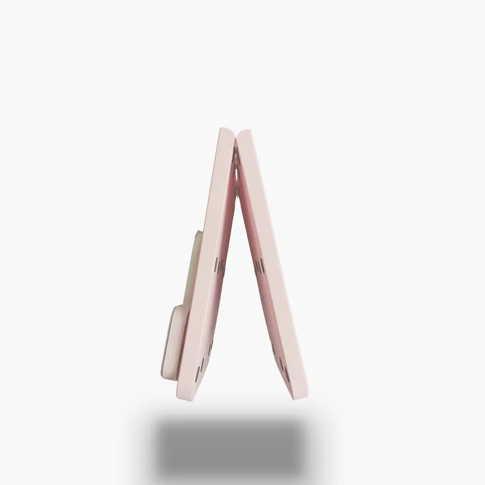 Foldable Pilates Board Pink Side Semi Closed.webp